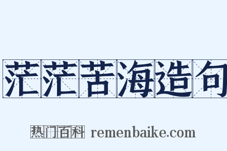 茫茫苦海造句是什么意思的图片